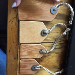 Wooden Tags Unique Handmade Various Sizes